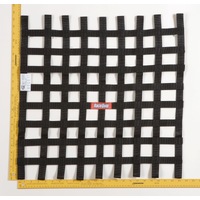 RaceQuip Black 24 X 24 SFI Ribbon Net