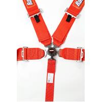 RaceQuip Red SFI CAMLOCK 5pt PD Lap Seat Belt