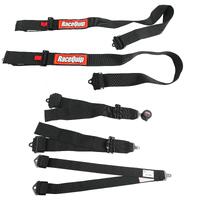 RaceQuip Black SFI CAMLOCK 6pt PD Lap Seat Belt