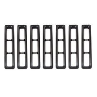 Rugged Ridge Grille Inserts Black 97-06 Jeep Wrangler