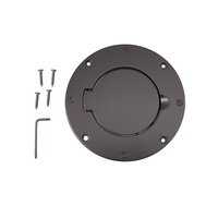 Rugged Ridge Non-Locking Gas Cap Door Black 97-06 Jeep Wrangler