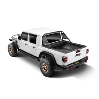 Rugged Ridge 20-22 Jeep Gladiator w/Trail Rail Sys Armis Tonneau Cover w/Max Track - Tex. Blk