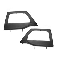 Rugged Ridge Upper Soft Door Kit Front Black Diamond 07-18 Jeep Wrangler JK