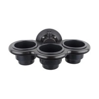 SeaSucker 3-Cup Holder Vertical Mount - Black