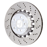 SHW 20-21 BMW X3 M 3.0L Right Rear Cross-Drilled Lightweight Brake Rotor