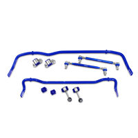 SuperPro 2015 Audi A3 TDI Prestige Front / Rear 24mm & 22mm Adjustable Sway Bar and End Link Kit