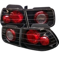 Spyder Honda Civic 96-00 2Dr Euro Style Tail Lights Black ALT-YD-HC96-2D-BK