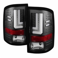 Spyder GMC Sierra 14-16 LED Tail Lights Black ALT-YD-GS14-LBLED-BK