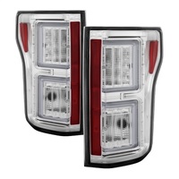 Spyder 18-19 Ford F-150 (W/O Blind Spot Sensor) LED Tail Lights - Chrome (ALT-YD-FF15018-LED-C)