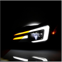 Spyder Subaru Impreza WRX 15-20 LED High-Power LED Headlights-Black PRO-YD-SWRX15LEDAP-SBSEQ-BK