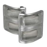 xTune Ford Superduty 08-14 F250-F550 Amber LED Mirror Signal Lens - Clear ACC-LED-FDSD08-MR-C