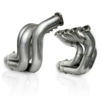 Stainless Works Chevy Big Block - Dragster Headers 2-3/8in - 2-1/2in Stepped Downsweep Short Headers