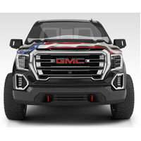 Stampede 2007-2013 GMC Sierra 1500 Vigilante Premium Hood Protector - Flag