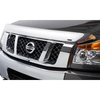 Stampede 2016-2019 Nissan Titan XD Vigilante Premium Hood Protector - Chrome