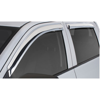 Stampede 1988-1998 Chevy C1500 Extended Cab Pickup Tape-Onz Sidewind Deflector 4pc - Chrome