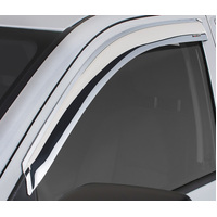 Stampede 2015-2019 Chevy Colorado Extended Cab Pickup Tape-Onz Sidewind Deflector 2pc - Chrome