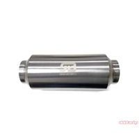 Stainless Bros 3" SS304 Lightweight Race Muffler 12" OAL - Matte Finish