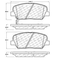 C-Tek 11-15 Kia Optima Semi-Metallic Front Brake Pads