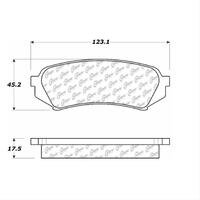 Centric 98-07 Lexus LX470/Toyota Land Cruiser C-TEK Ceramic Brake Pads w/Shims - Rear