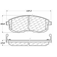 C-Tek 11-12 Nissan Sentra Ceramic Front Brake Pads