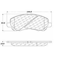 C-Tek 04-14 Mitsubishi Lancer Ceramic Front Brake Pads