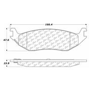 C-Tek 06-08 Dodge Ram 1500 Ceramic Rear Brake Pads