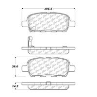 C-Tek 11-12 Nissan Sentra Ceramic Rear Brake Pads