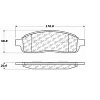 Centric C-TEK 04-08 Ford F-150 Ceramic Front Brake Pads w/Shims