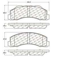 C-Tek 10-13 Ford Expedition/F1/100/150 / 10-13 Lincoln Navigator Ceramic Front Brake Pads