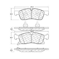 Centric 11-20 Dodge Durango / Jeep Grand Cherokee C-TEK Ceramic Front Brake Pads with Shims