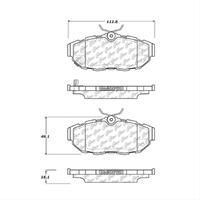 Centric C-Tek 2011-2014 Ford Mutang Ceremaic Rear Brake Pads