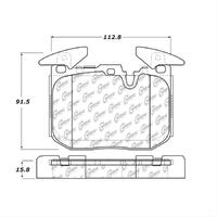 PosiQuiet BMW 13 328i/335i incl xDrive/14 428i/435i incl xDrive Semi-Metallic Front Disc Brake Pads