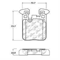 PosiQuiet BMW 13 328i (inc xDrive)/335i /14 428i/435i inc xDrive Semi-Metallic Rear Disc Brake Pads