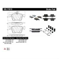 PosiQuiet 14-16 Audi A3 Rear Brake Pads