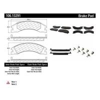 Centric Posi-Quiet Extended Wear Brake Pads w/Hardware - Rear