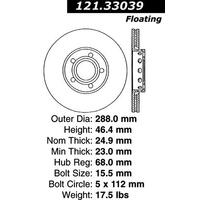 Centric C-Tek Standard Brake Rotor - Front