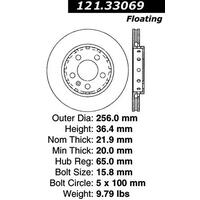 Centric C-Tek Standard Brake Rotor - Rear