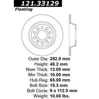 Centric C-Tek Standard Brake Rotor - Rear