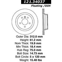 Centric C-Tek Standard Brake Rotor - Rear Right