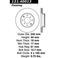 Centric C-Tek Standard Brake Rotor - Front