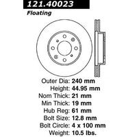 Centric C-Tek Standard Brake Rotor - Front