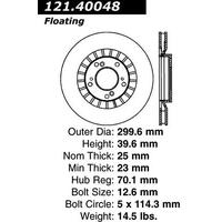 Centric C-Tek 00-09 Honda S2000 Front Rotor **non-directional - side doesnt matter**