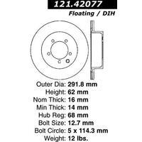 Centric 03-05 350Z Rear Rotor