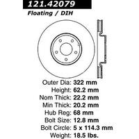 Centric 03-07 350Z/G35 w/ Brembo Rear Rotor