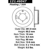 C-Tek Standard Rear Brake Rotor 01-05 Mitsubishi Eclipse 3.0L