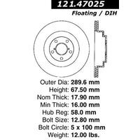 Centric 06-07 WRX / 05-06 LGT Rear Rotor