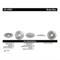 Centric C-Tek Standard Brake Rotor - Rear