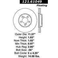 Centric C-Tek Standard Brake Rotor - Front