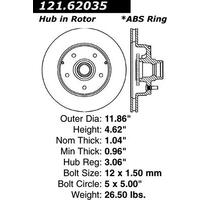 Centric C-Tek Standard Brake Rotor - Front