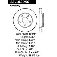 Centric C-Tek Standard Brake Rotor - Front